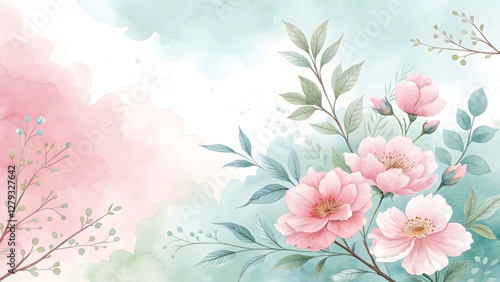 Soft pastel watercolor texture perfect for elegan
