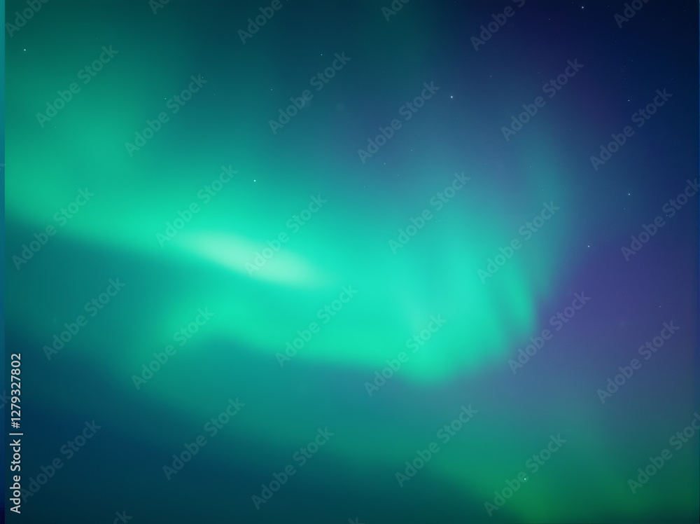 Fototapeta premium Northern Lights Display in Night Sky