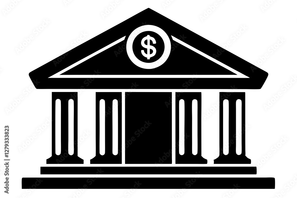 Bank building vector illustration Bank building vector illustration