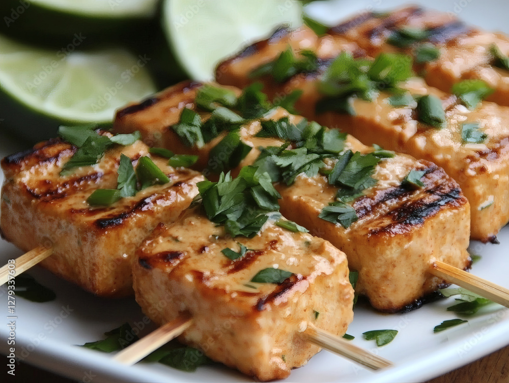 Grilled Salmon Fillet Herbs Gourmet Food Photography Grilled Salmon Fillet Herbs Gourmet Food Photography
