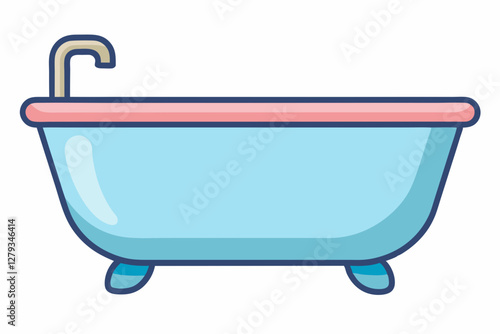 bath tub vector illustration