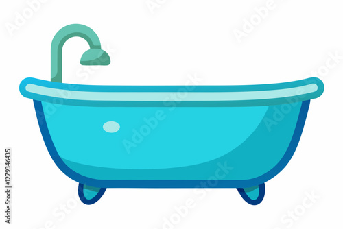 bath tub vector illustration