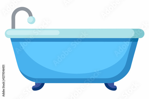 bath tub vector illustration