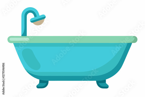 bath tub vector illustration