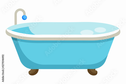 bath tub vector illustration