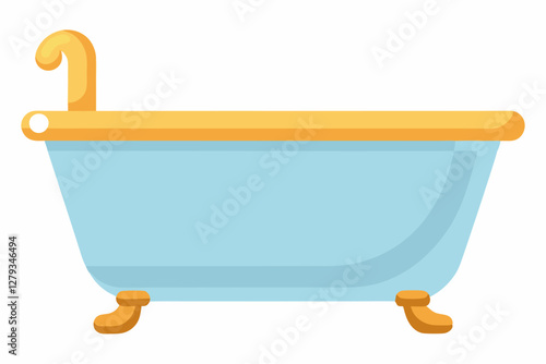 bath tub vector illustration
