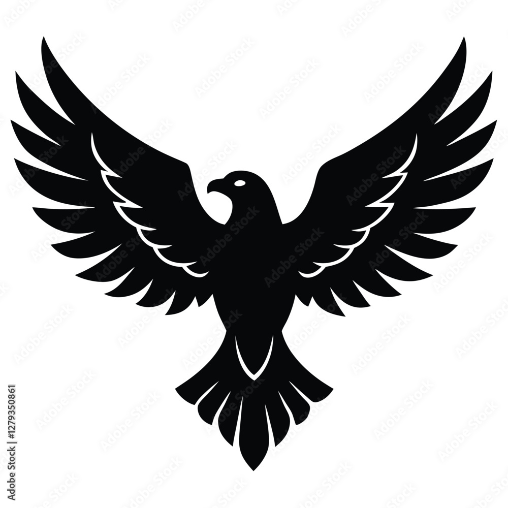 Obraz premium Symbol of Freedom: A Bold and Iconic Eagle Design Representing Strength and Vision