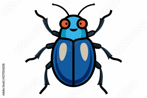 a beetle vector illustration 