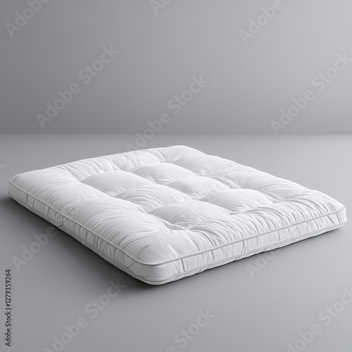 Mattress topper Isolated on white Background