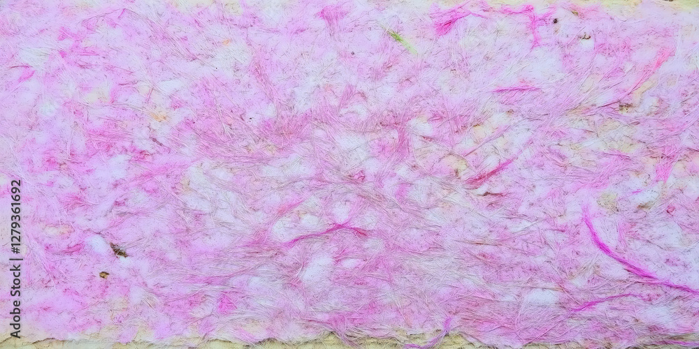 A delicate handmade paper texture in soft pastel pink tones, featuring organic fibers and natural imperfections, perfect for artistic and design backgrounds A delicate handmade paper texture in soft pastel pink tones, featuring organic fibers and natural imperfections, perfect for artistic and design backgrounds