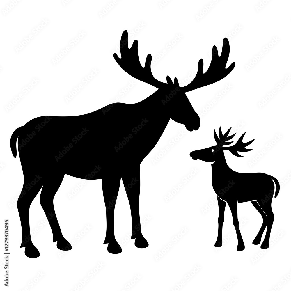 deer silhouette vector deer silhouette vector