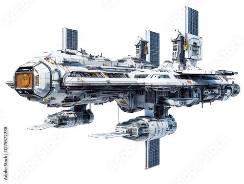 Fototapeta Naklejka Na Ścianę i Meble -  Isolated Space Station