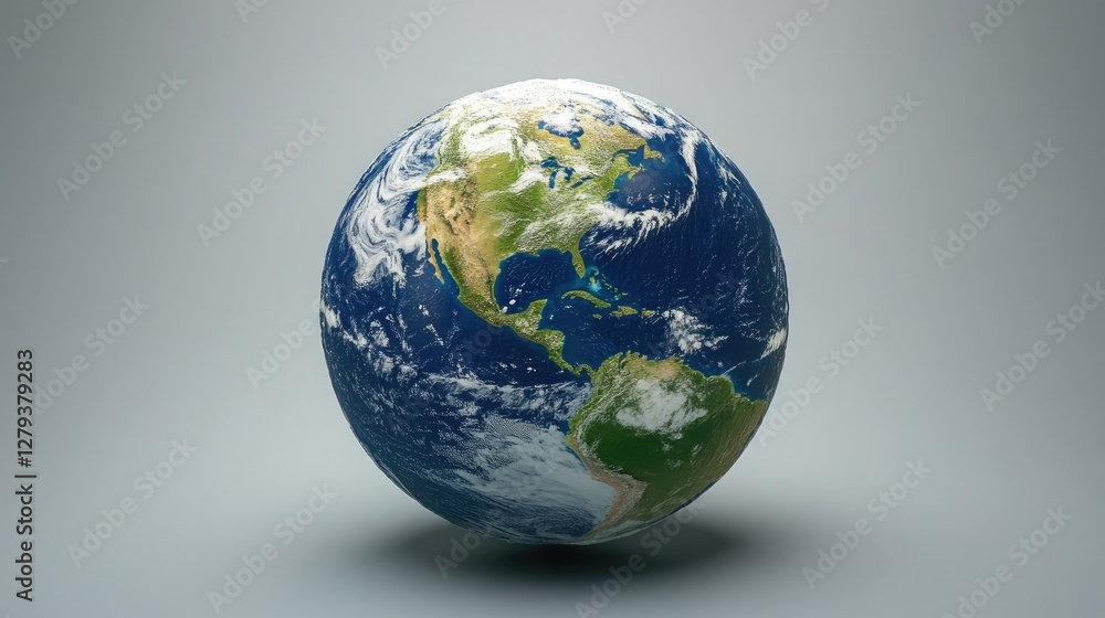 Our Amazing Planet Earth, A 3D Render of the Globe Our Amazing Planet Earth, A 3D Render of the Globe