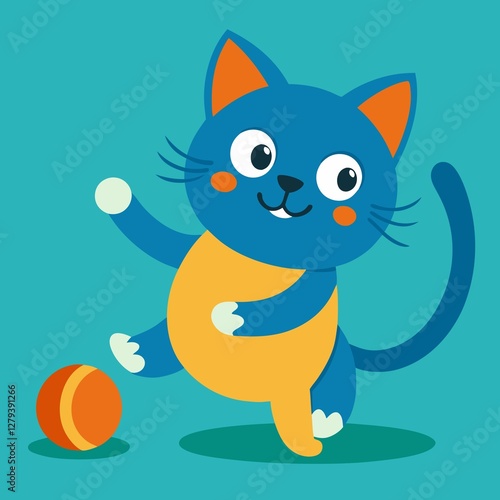 cat isolated on white background