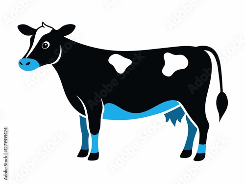 cow isolated on white background