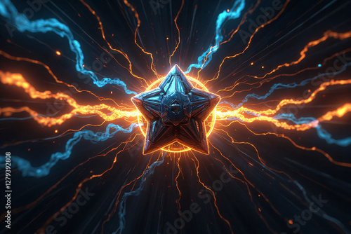 fire, lightning, light, energy