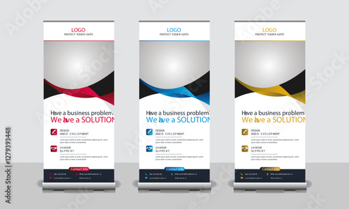 Law firm Roll up Banner Lawyer corporate service DL Flye business company X Stand Banner Design