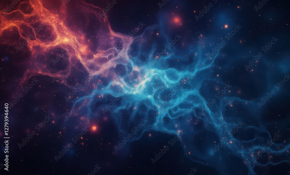Colorful cosmic abstract nebula Colorful cosmic abstract nebula