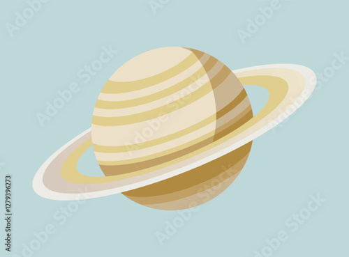 vector illustartion of planet saturn