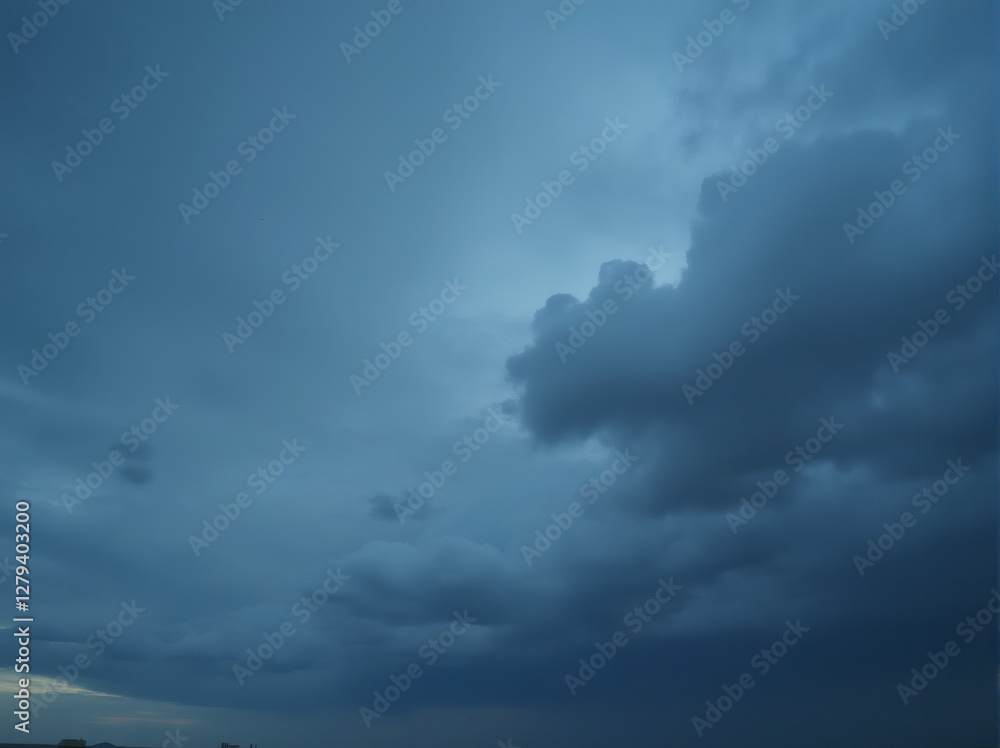 Obraz premium Dramatic Dark Cloudy Sky