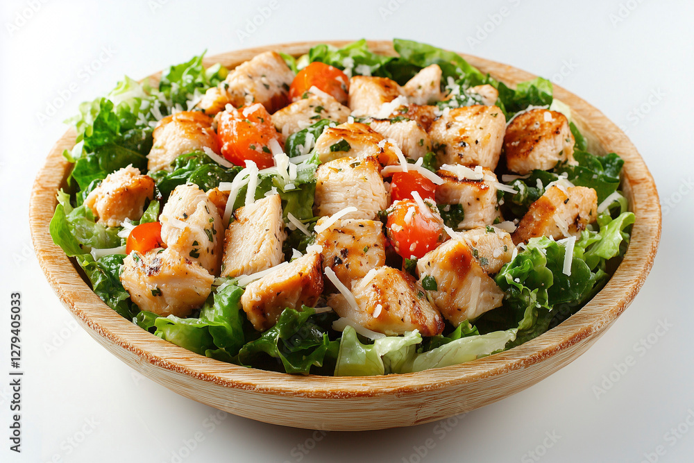 healthy salad with chicken and vegetables. grilled chicken breast with vegetables healthy salad with chicken and vegetables. grilled chicken breast with vegetables