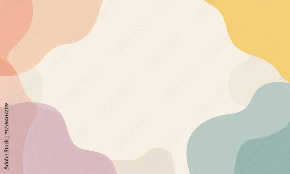Abstract colorful design with soft curves Abstract colorful design with soft curves