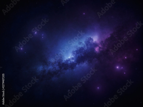 Cosmic Nebula with Stars