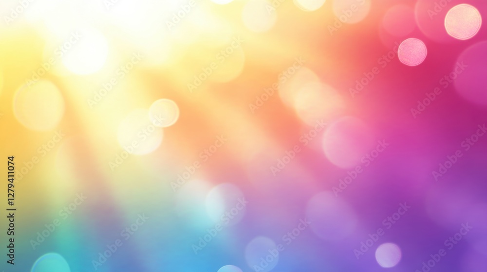 Obraz premium Abstract rainbow gradient blur digital art colorful background vibrant texture smooth design modern view