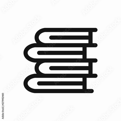 a lot of books icon vector sign
