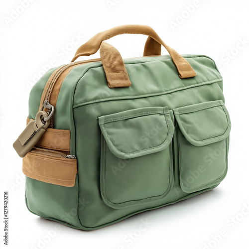 Diaper bag Isolated on white Background