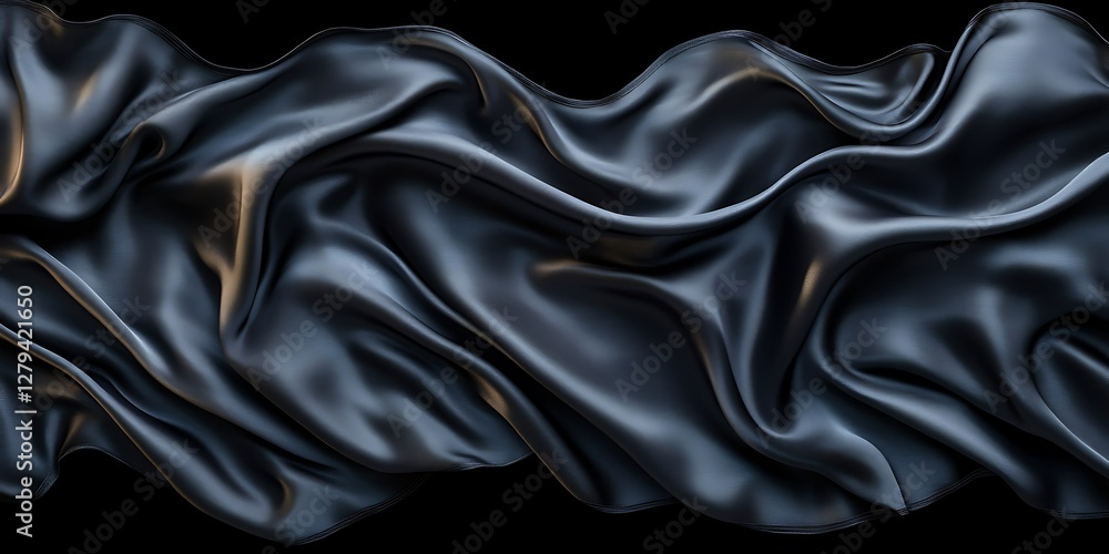 Fototapeta premium Dark Draped Fabric Texture