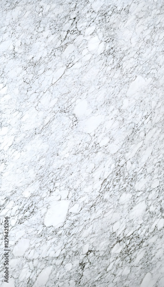 A seamless white marble pattern featuring black veining design A seamless white marble pattern featuring black veining design