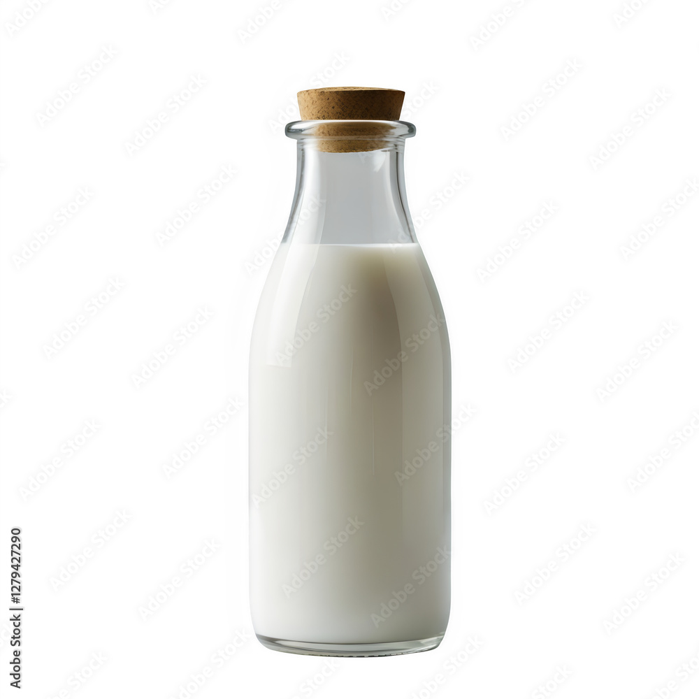 Milk bottle isolated on transparent background Milk bottle isolated on transparent background