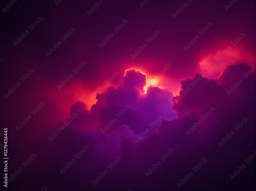 Fototapeta premium Dramatic Sky with Colorful Clouds