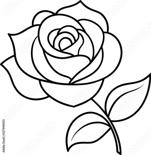 Wallpaper Mural rose vector illustration Torontodigital.ca