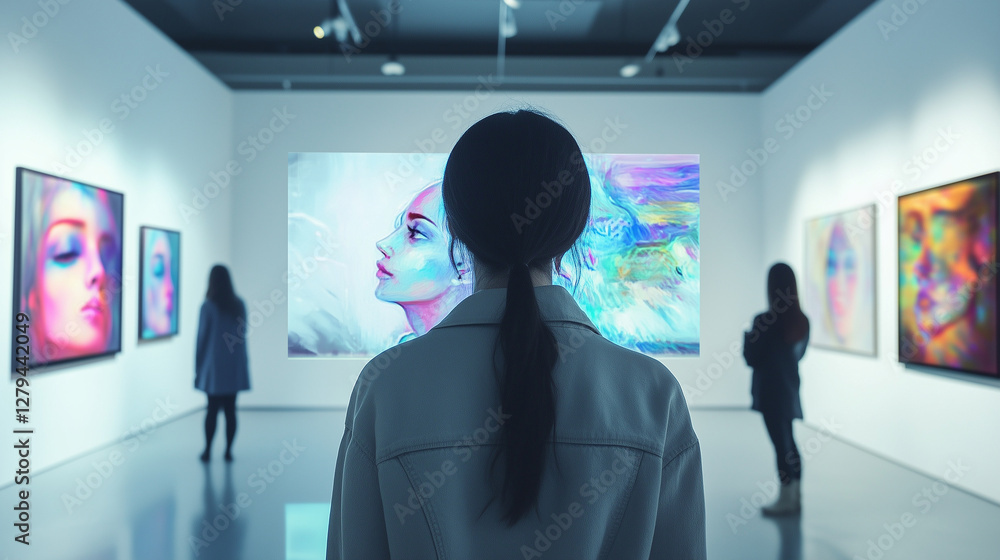 Fototapeta premium Future Canvas The Digital Art Revolution