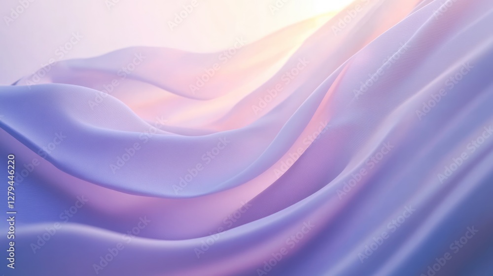 Abstract Purple and Pink Fabric Drape: Soft Waves of Light Abstract Purple and Pink Fabric Drape: Soft Waves of Light