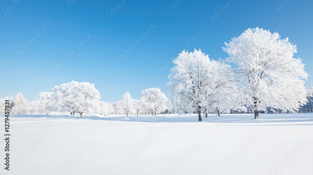 Winter wonderland with frosted trees (1) Winter wonderland with frosted trees (1)
