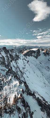 Mountain range in the Bavarian Alps