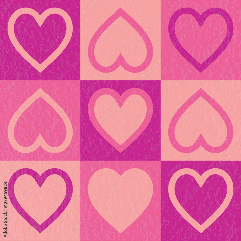 Retro style background with heart. Design for Valentine’s Day, Mother’s Day and Women’s Day. Vector illustration Retro style background with heart. Design for Valentine’s Day, Mother’s Day and Women’s Day. Vector illustration