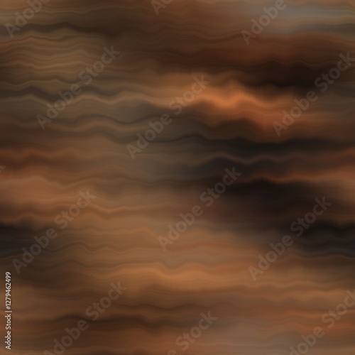 Earth strata blurry seamless pattern. Grunge ombre melange wallpaper for tie dye earthy abstract endless background. 
