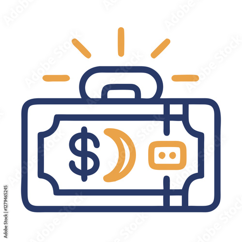 Emergency fund icon representing financial security and preparedness for unexpected expenses and financial challenges