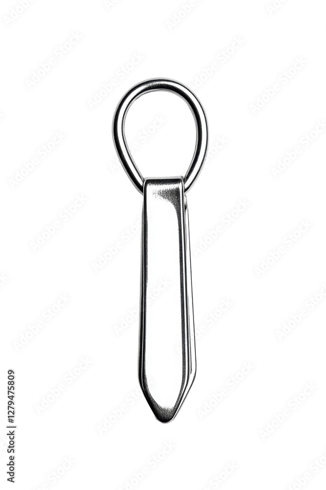 Isolated Silver Keychain Isolated Silver Keychain