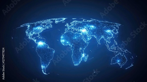 Global Network, A World Connected by Light