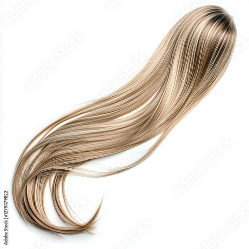 Wallpaper Mural Beautiful healthy long blonde strand of hair. Girl's hair or coloring, hair extensions, treatment, treatment concept. Torontodigital.ca