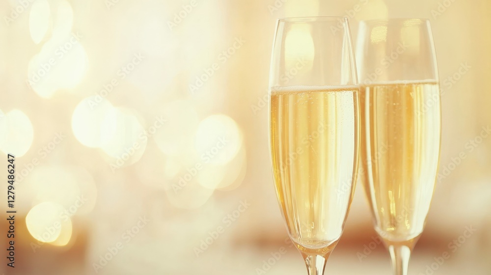 A close-up of a toast being made with champagne glasses over a festive dinner table, sparkling and elegant mood, A close-up of a toast being made with champagne glasses over a festive dinner table, sparkling and elegant mood,