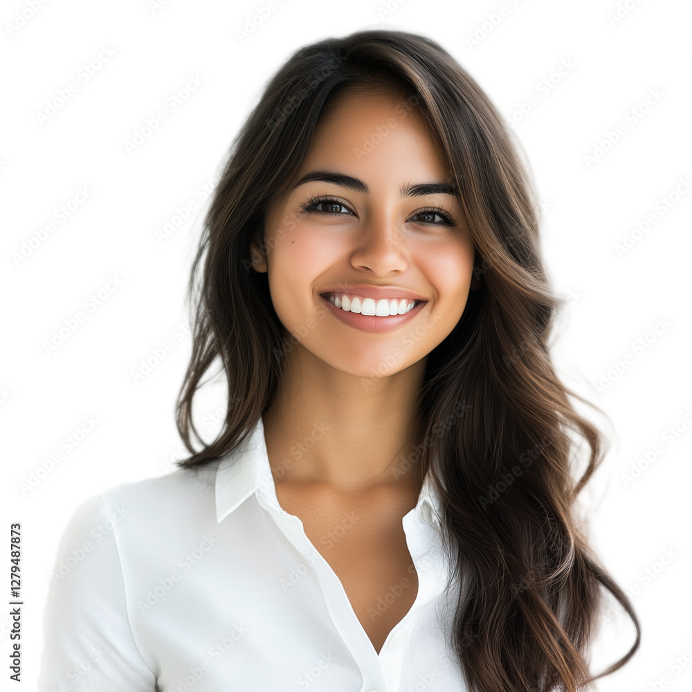 hermosa mujer latina de cabello lacio, usando camisa de trabajo, negocios, oficina, empoderada hermosa mujer latina de cabello lacio, usando camisa de trabajo, negocios, oficina, empoderada