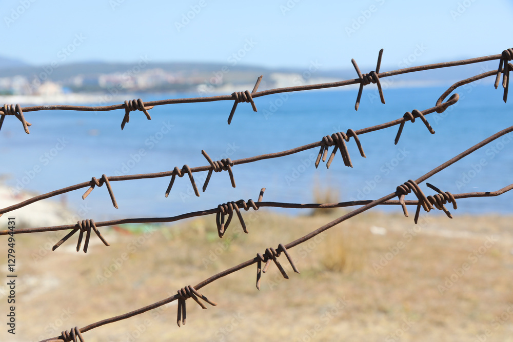 view of the barbed