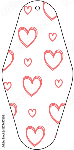 Classic motel Keychain Valentine coquette bow template, Hearts, motel key chain, hotel keychain template, Pattern, Key Ring, keychain bundle, Keychain Pattern, Key Ring Pattern, Key Ring, Round Patter