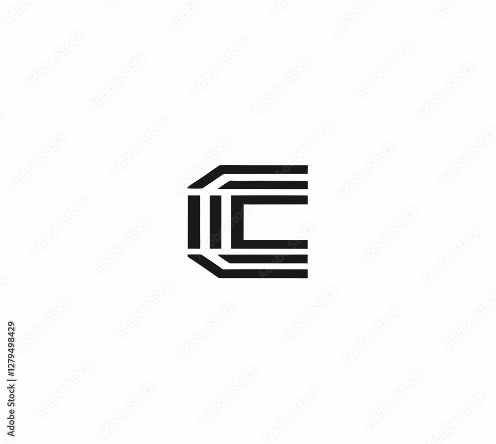 abstract minimalistic C latter logo abstract minimalistic C latter logo